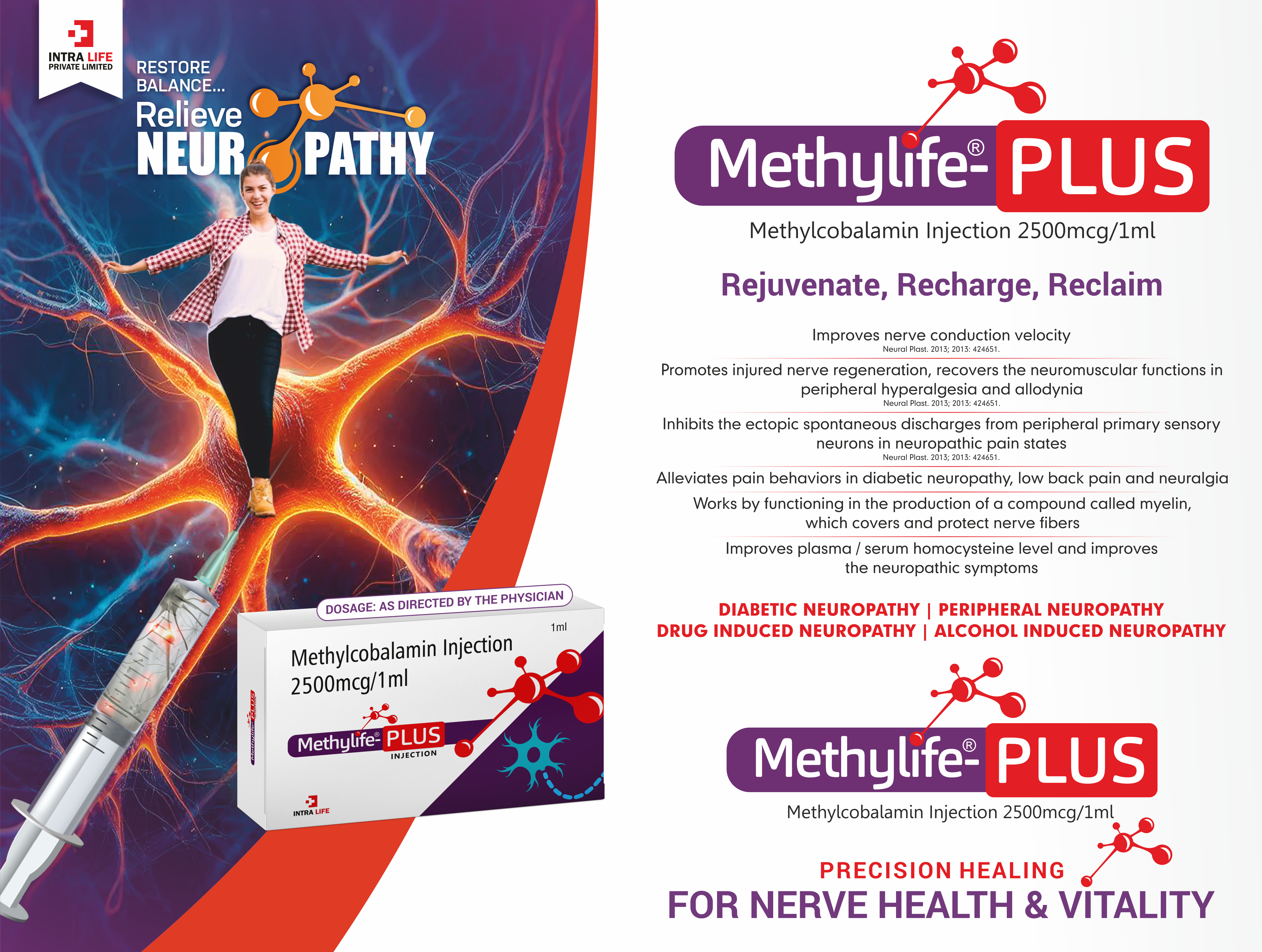 Methoplus Injection PCD Franchise Pharma Company | Intra Life Pharma