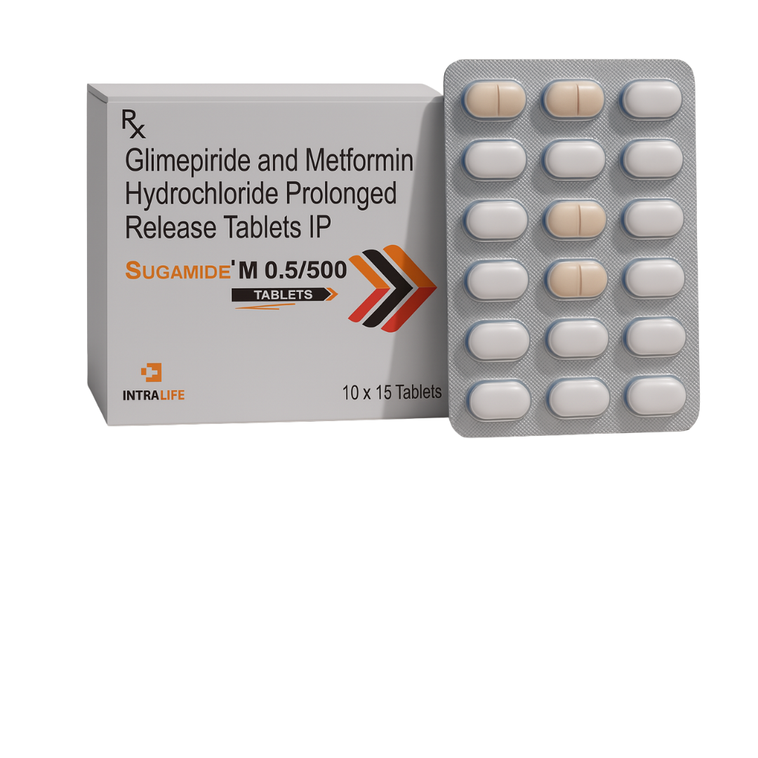SUGAMIDE-M 0.5/500 TABS